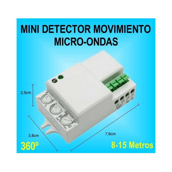 País de origen intermitente evaluar Mini Detector de Movimiento y Presencia Sensor Microondas para Luz ...
