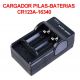 Cargador Pilas -Baterias CR123A 3v-3.6v Litio Doble