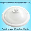 Lampara Detector de Movimiento Plafon Sensor PIR