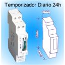 Temporizador diario 24 horas guias Din 16A