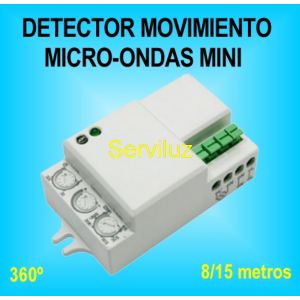 Mini Detector de Movimiento Sensor Radar Microondas para Luz