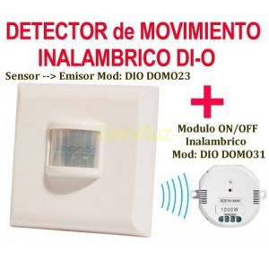Interruptor Detector de Movimiento inalambrico + (rele ON OFF Sensor Inalambrico