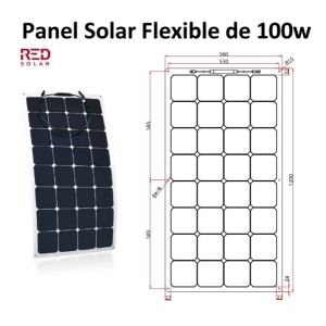 Panel Solar Flexible de 100w de Gran Eficiencia