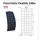 Panel Solar Flexible de 140w para Barcos y Autocaravanas
