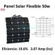 Panel Solar Flexible de 50w para Barcos y Autocaravanas