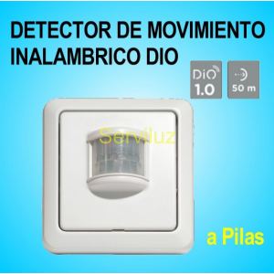 Sensor Detector de Movimiento Inalámbrico Clasic DIO a Pilas