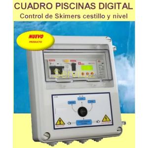 Cuadro Electrico Piscinas Digital con Control Obstruccion Skimers Cestillo 230V