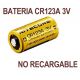 2 x Bateria CR123A 3V Nitecore de alta potencia batería de Litio